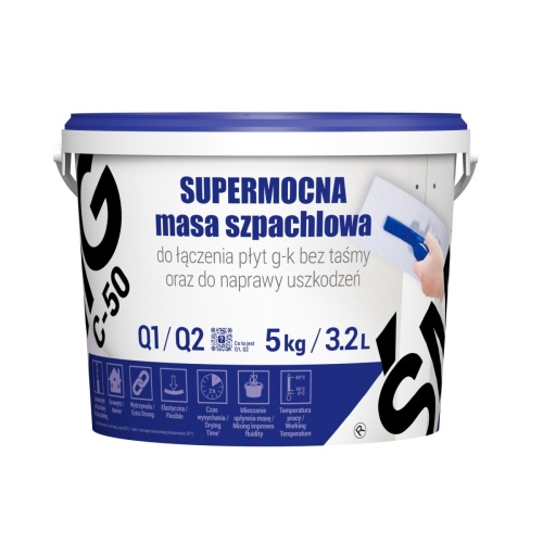 Masa szpachlowa supermocna C-50 - 5 kg ŚMIG
