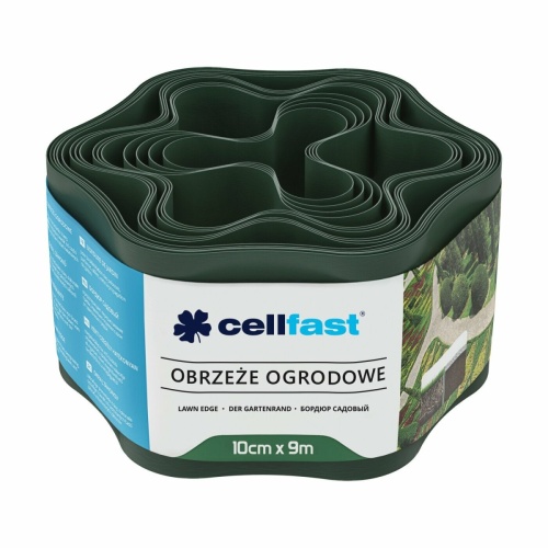 Obrzeże ogrodowe 15 cm x 900 cm ciemnozielone CELLFAST