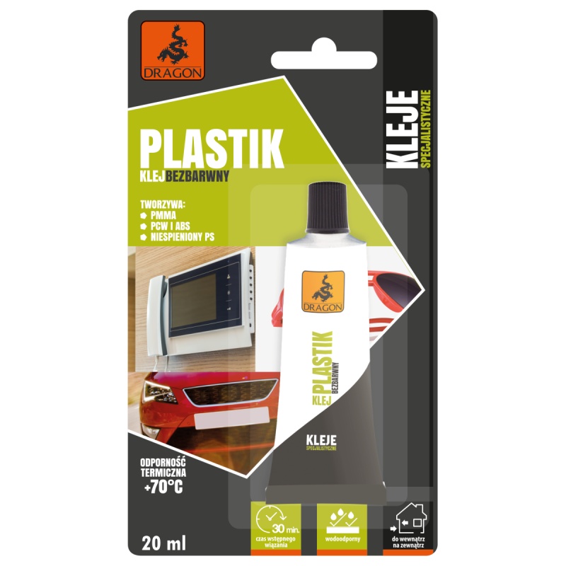 Klej do plastiku 20 ml blister DRAGON