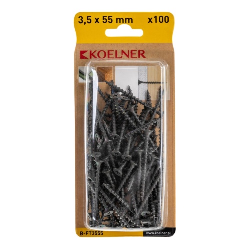 Wkręt do płyt g-k 35x55 mm do drewna 100 szt.KOELNER