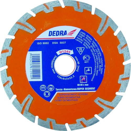 Tarcza Super Segment 115x22,22 mm DEDRA