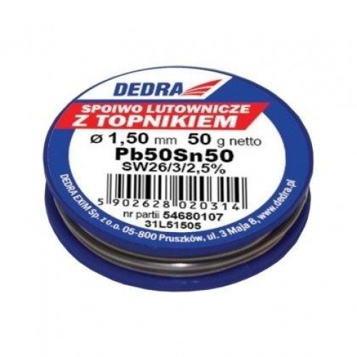 Lut z topnikiem 1,5 mm - 50 g DEDRA