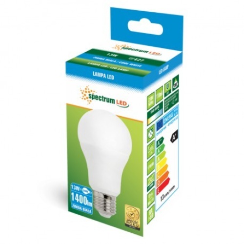 Żarówka LED GLS E27 13 W zimny biały SPECTRUM