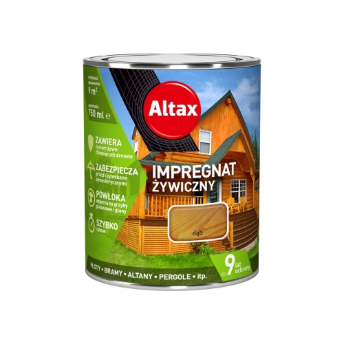 Impregnat żywiczny 0,75 L dąb ALTAX