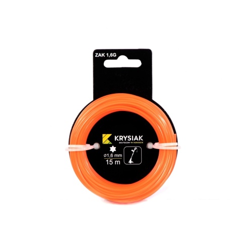 Żyłka tnąca 1,6 mm x 15 m gwiazdka KRYSIAK