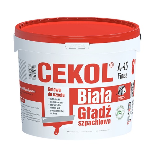 Masa szpachlowa gotowa A-45 - 8 kg CEKOL