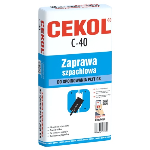 Zaprawa szpachlowa do spoinowania płyt G-K 5 kg CEKOL