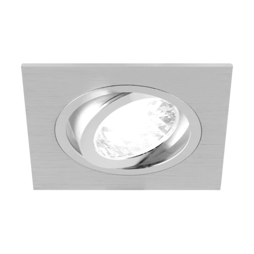 Sufitowa oprawa punktowa Alum D Silver kolor srebrny max 50 W GU10 STRUHM