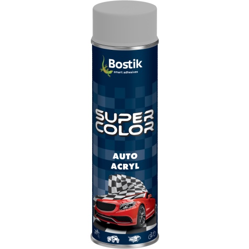 Lakier akrylowy motoryzacyjny Super Color Auto Acryl aluminium 500 ml BOSTIK