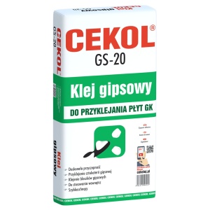 Klej gipsowy GS-20 - 10 kg CEKOL