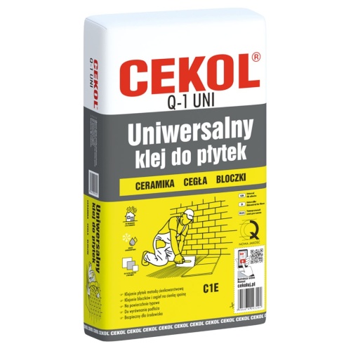 Klej do płytek Q-1 uniwersalny 5 kg CEKOL