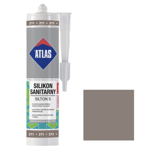 Silikon sanitarny Silton S cementowy ATLAS