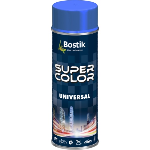 Lakier uniwersalny Super Color Universal ciemnoniebieski RAL 5010 400 ml BOSTIK