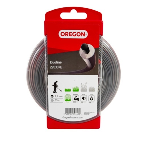 Żyłka tnąca 2.4 mm okrągła 15 m Duoline 295367E OREGON