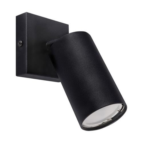 Oprawa ścienno-sufitowa Manam GU10 1D Black kolor czarny max 35 W STRUHM