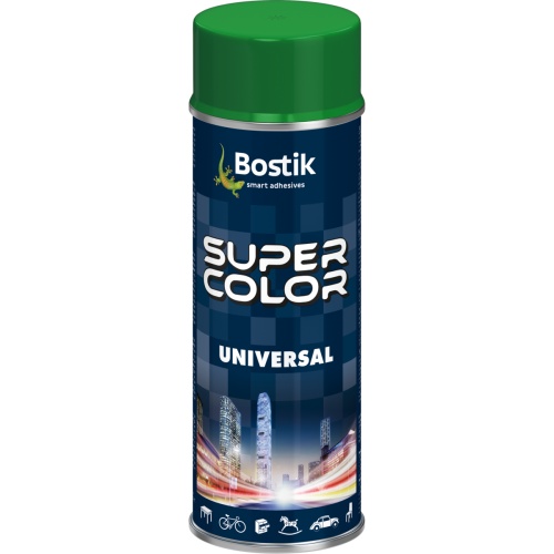 Lakier uniwersalny ogólnego zastosowania Super Color Universal zielony RAL 6029 400 ml BOSTIK