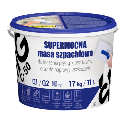 Masa szpachlowa supermocna C-50 - 17 kg ŚMIG