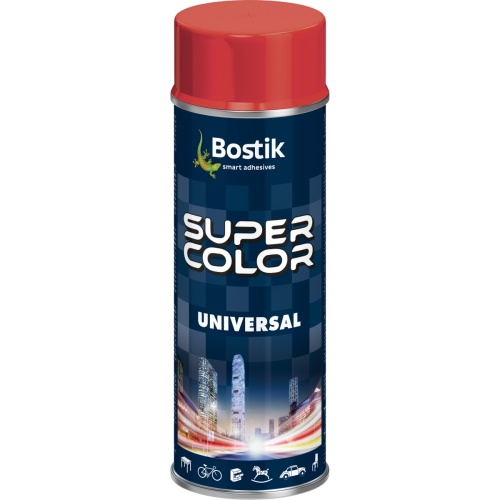 Lakier uniwersalny Super Color Universal ognista czerwień RAL 3000 400 ml BOSTIK