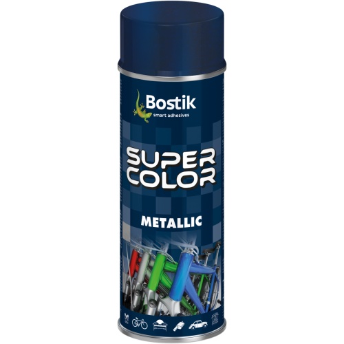 Lakier akrylowy metaliczny Super Color Metallic niebieski 400 ml BOSTIK