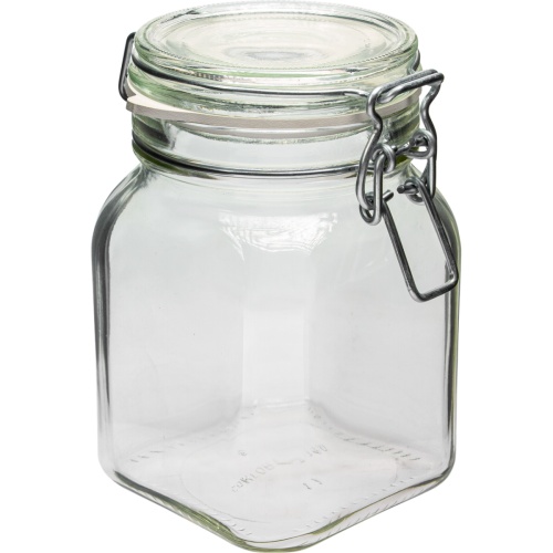 Słoik Comfort 750 ml kwadrat. zamykany hermetycznie BROWIN