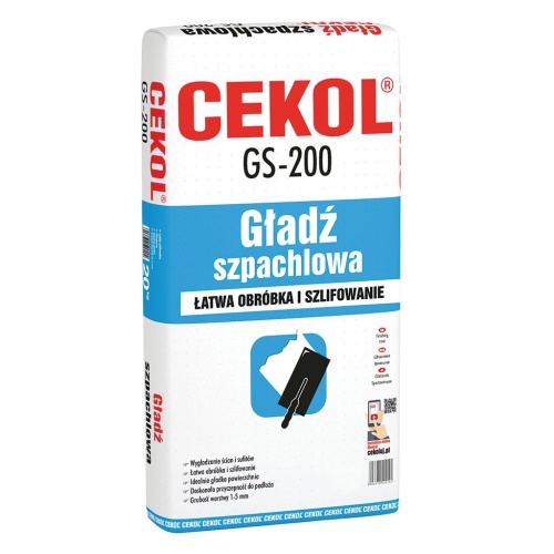 Gładź szpachlowa GS-200 - 5 kg CEKOL