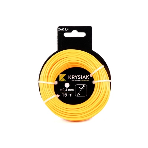 Żyłka tnąca 2,4 mm x 15 m okrągła KRYSIAK